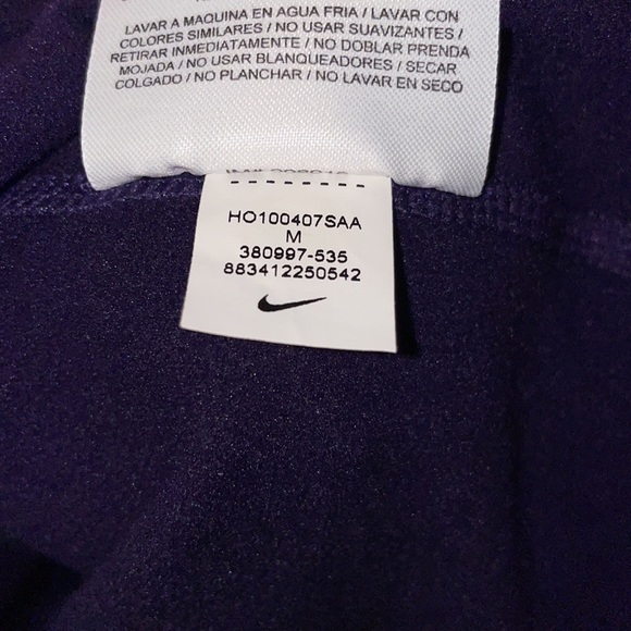 Purple Nike Pro Combat Dri Fit Pullover Sweater - Picture 5 of 7